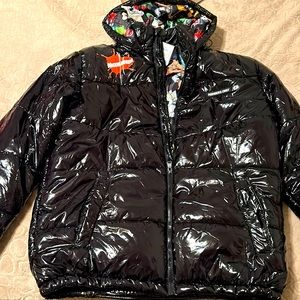 Men's Nickelodeon Shiny Collab Puffer Jacket